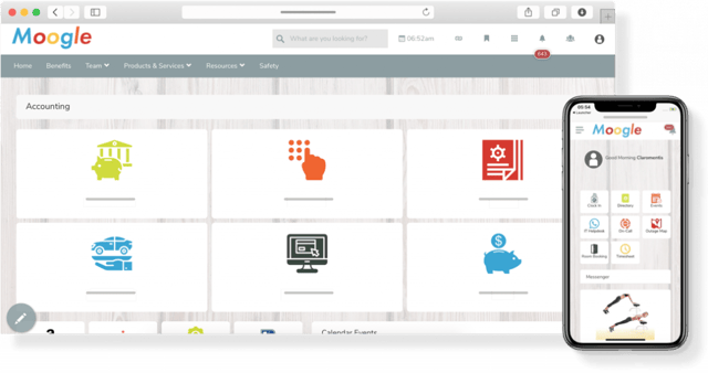 example of good compnay intranet design