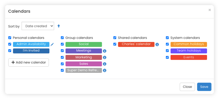 example-of-claromentis-shared-calendar